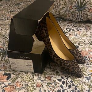 Talbots Brown Leopard Print Heels